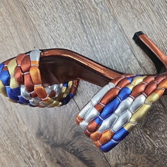 Dries Van Noten WOVEN METALLIC MULES - Picture 5 of 16